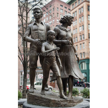 Gran escultura familiar de bronce CLBS-L056R